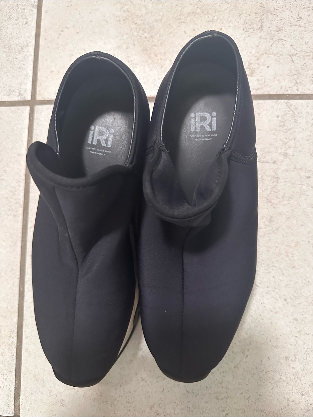 iris Black Slip-On Athletic Sneakers